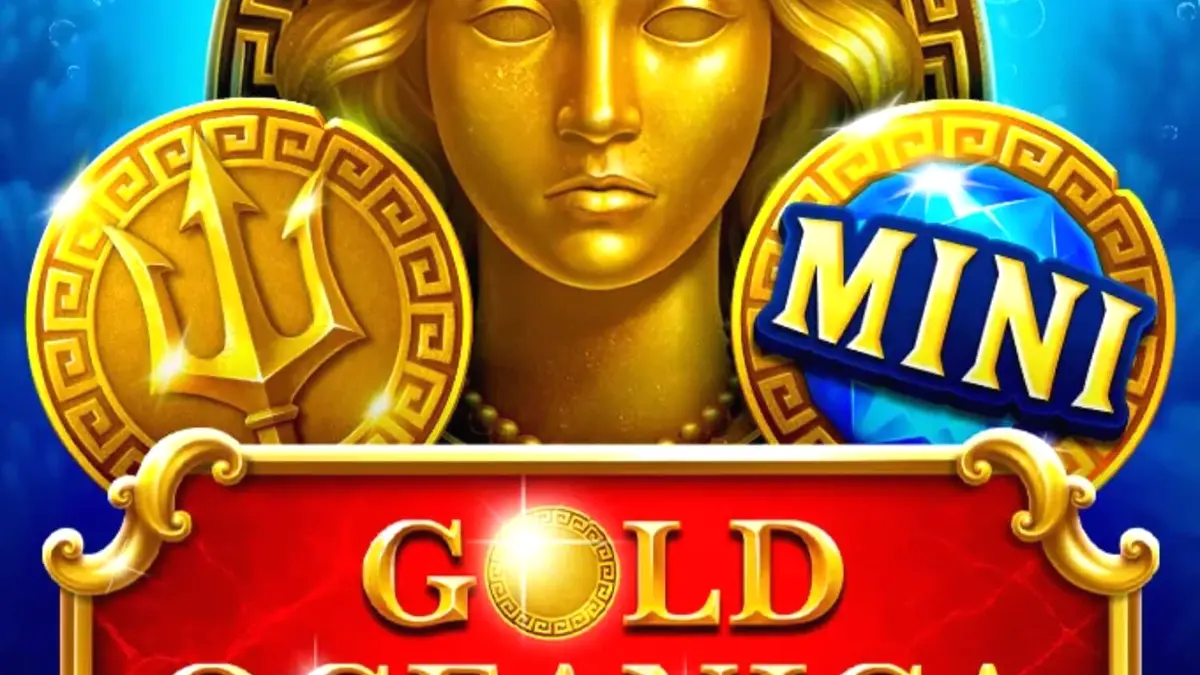 Tela de jogo do slot Gold Oceanica com tema oceânico